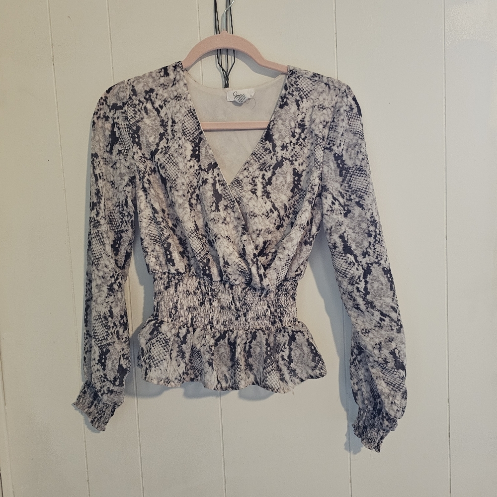 Snake skin blouse